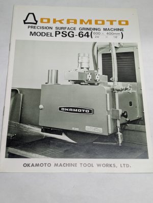 Okamoto Precision Surface Grinding Machine Model Psg-64 Sales Brochure Catalog