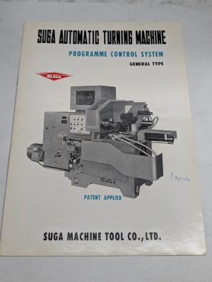 Suga Automatic Turning Machine Programme Control System Sales Brochure Sts Stm