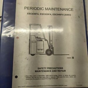 Moffett Truck Mounted Forklift Service M7 M5000 M4000 M5 Manual Overhaul 2006