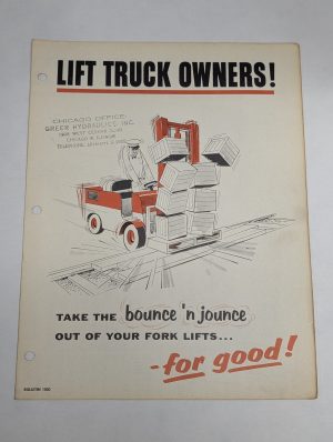 Lift Truck Owners Greer Hydraulics Inc Sales Brochure Information Sheets