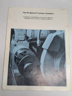 Harvill Special Contour Grinders Sales Catalog Sp-74 Literature Brochure