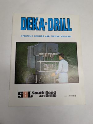 Deka-Drill Hydraulic Drilling Tapping Machines Sales Brochure Literature Catalog