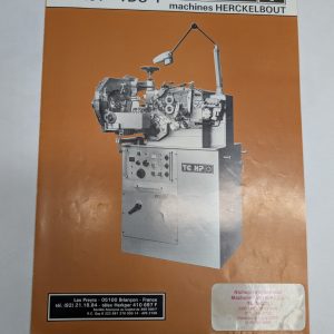Tc.Hp Machines Herckelbout Pr 101 Tdo 1 Sales Information Brochure Literature