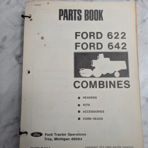 Ford Tractor Repair Parts List Book Manual Catalog 622 642 Combines 1973