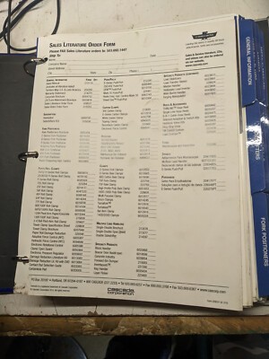 Cascade Sales Manual Literature Order Brochures 2009 Sales Material