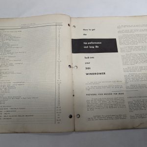 International Harvester Ih Operator Owners Instruction Manual 201 Windrower