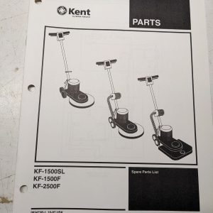 Kent Spare Parts Manual List Book Kf- 1500 2500 Sl F 1997