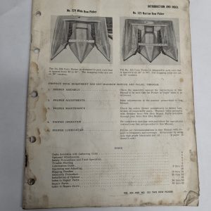 International Harvester Ih Operator Owners Instruction Manual 324 325 Pickers