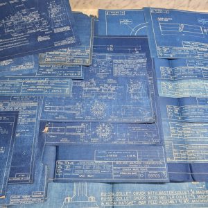 Midland Machine Tool Turret Lathe Prints Drawings Diagrams Information #4 #5