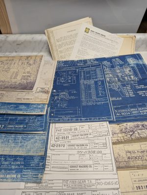 Gisholt Machine Tool Blue Prints Drawings Diagrams Information Lot #4