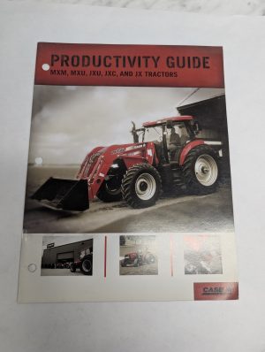 Case Ih Tractor Productivity Guide Mxm Mxu Jxu Jxc Jx 2004 Cnh Sales Brochure