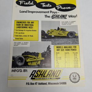 Ashland Sales Brochure Literature Specifications Sheet Various Models