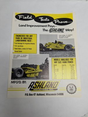 Ashland Sales Brochure Literature Specifications Sheet Various Models