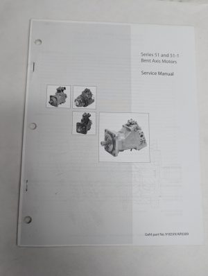 Gehl Series 51 51-1 Bent Axis Motors Skid Steer Service Manual #918359/Ap0309