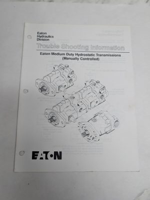 Eaton Hydraulics Trouble Shooting Information Medium Duty Hydro Transmissions
