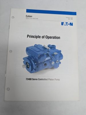 Eaton Hydrostatic Drives Principle Of Operation 72400 Servo Control Piston Pump