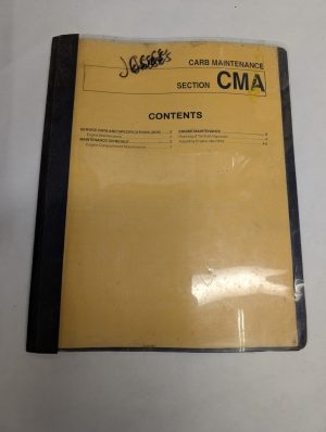 H-20 H25 H20-Ii Engine Carburetor Maintenance Fork Lift Truck Repair Reference