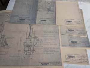 Forney Machine Tool Boring Blue Prints Drawings Diagrams Information Lot