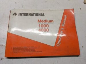 International Truck Operators Manual Medium 1000 4000 1997 Navistar