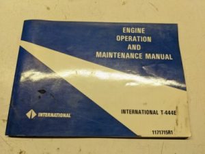International Truck Oepration Maintenance Manual T-444E