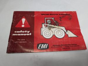 Skid-Steer Loader Safety Manual Emi Equipment Manufacturers Sl30-3 1989
