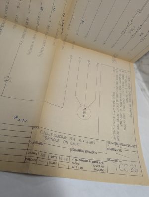 Delta Wiring Circuit Diagram Auxiliary Spindle On Gnutti Tcc26 Drawing Print