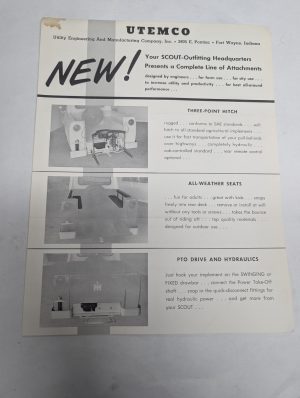 Utemco Ih Truck Scout Outfitting Headquarters Accessories Sales Literature