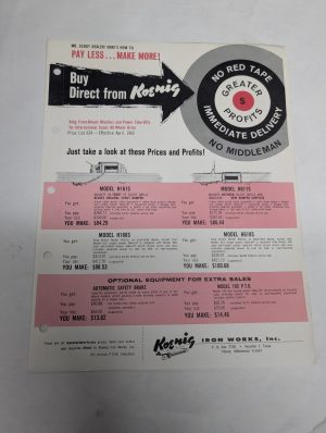 Koenig King Front Mount Winches For International Scout Trucks Iron Works Prices