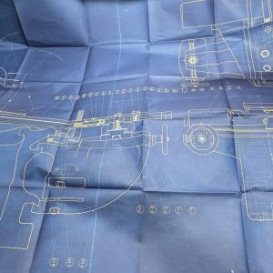 American Tool Works 38 42 48” Super Productive Lathe Half Size Drawing Blueprint