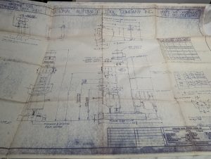 National Automatic Tool Machine H5 Driller Tapper Layout Drawing 1953 Fp-H5-29