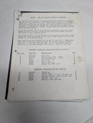 Glencoe Soil Saver Insert Wss-15 Wss-17 Winglift Wingstop Manual Supplement