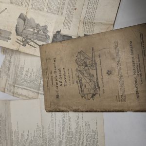 Operating Instruction Manual Mccormick Deering All Steel Thresher & Repair Parts