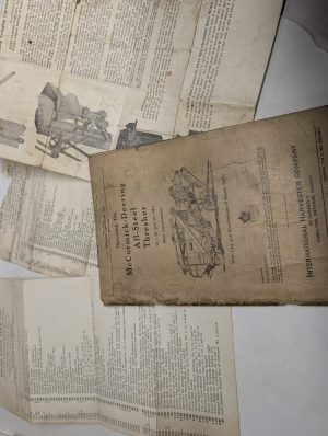 Operating Instruction Manual Mccormick Deering All Steel Thresher & Repair Parts