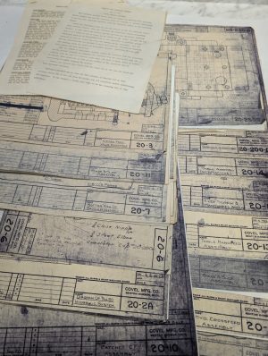 Covel Machine Tool #20 Surface Grinder Drawings Information Diagrams Blue Prints
