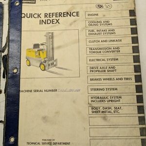 Clark Operation Parts List Book Manual C 30 40 50 B Maintenance Fork Lift 1962