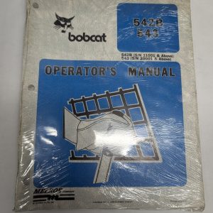Melroe Bobcat Owner Operation & Maintenance Manual 542B 543 Skid Steer Loader