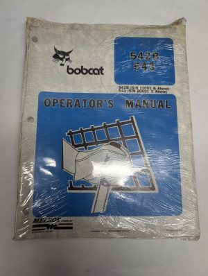 Melroe Bobcat Owner Operation & Maintenance Manual 542B 543 Skid Steer Loader