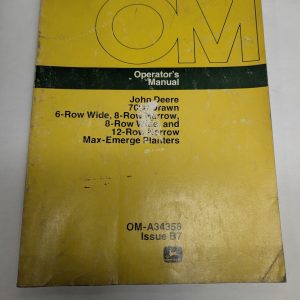 John Deere Jd Operator'S Manual 7000 Drawn Max-Emerge Planters Om-A34358 B7