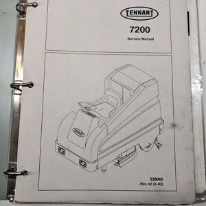 Tennant Service Manual 7200 2002 Floor Scrubber Repair Maintenance