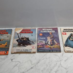 Vintage Mechanix Illustrated Magazine Lot Of 4 1940S Issues Aircraft Auto