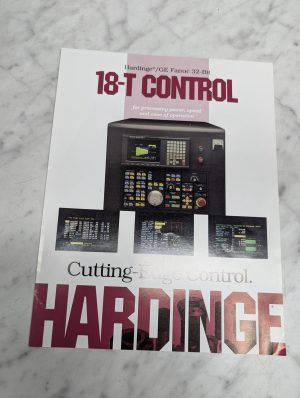 Hardinge # 18-T Control Ge Fanuc 32 Bit Cutting Edge Sales Brochure Literature