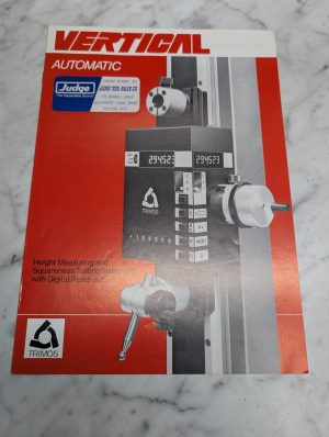 Trimos Vertical Automatic Height Measuring Squareness Test Instrument Brochure