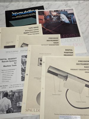 Spaulding Digital Readout Systems Position Measurement Sales Brochures