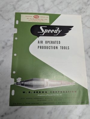 Speedy Air Operated Production Tools Sales Brochure Literature Regulators Vises