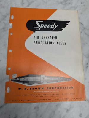Speedy Air Operated Production Tools Sales Brochure Literature Compressors Vises