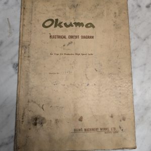 Okuma Electrical Circuit Diagrams For Type Ls High Speed Lathe 13072 Drawings
