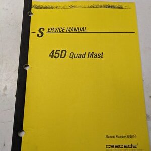 Landoll Cascade Service Manual Repair 45D Quad Mast Fork Lift Truck 1995 209074