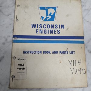Teledyne Wisconsin Motor Mm-274-C Engine Instruction Manual Parts List Vh4 Vh4D