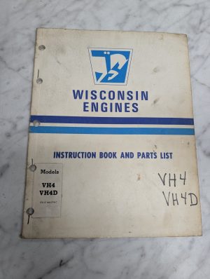 Teledyne Wisconsin Motor Mm-274-C Engine Instruction Manual Parts List Vh4 Vh4D