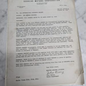 International Harvester Ih Motors Trucks Douglas Western Wreckers Towing Ad